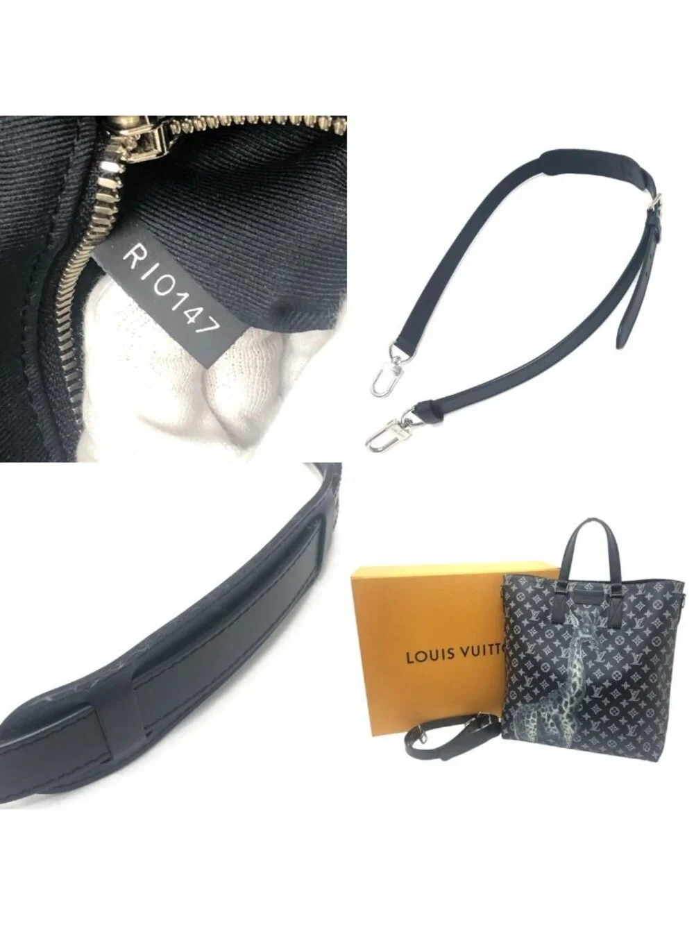 Louis Vuitton Tote Bag Jake and Dinos Chapman Monogram Savannahcanvas Navy